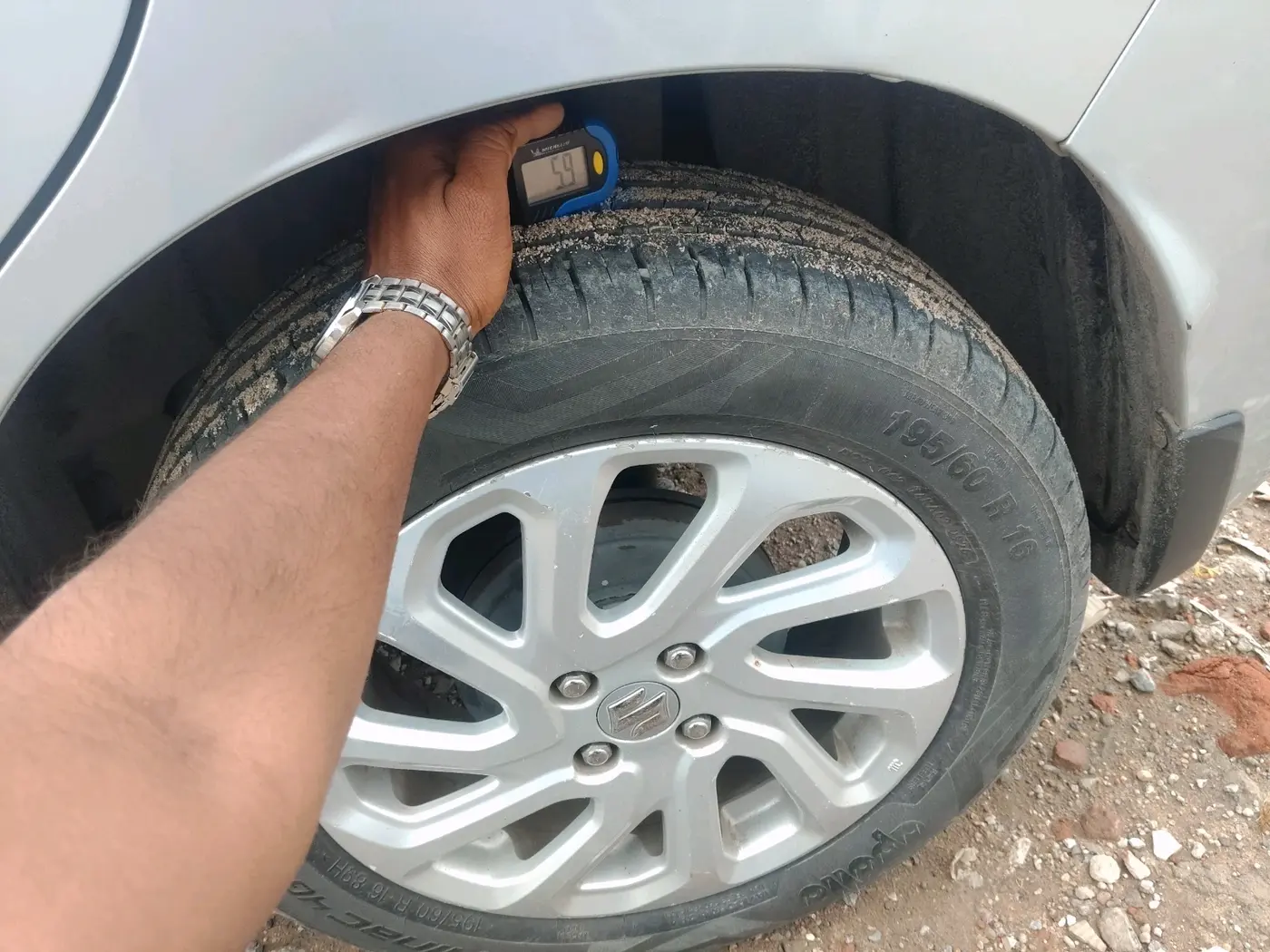 2023 Maruti Baleno  ZETA CNG 1.2L, CNG, Manual, 86,004 km, tyre
