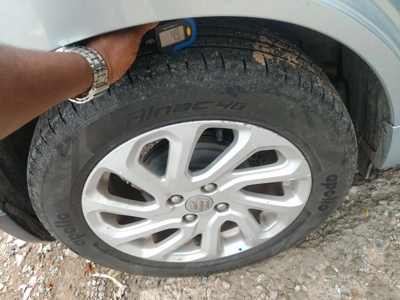 2023 Maruti Baleno  ZETA CNG 1.2L, CNG, Manual, 86,004 km, tyre