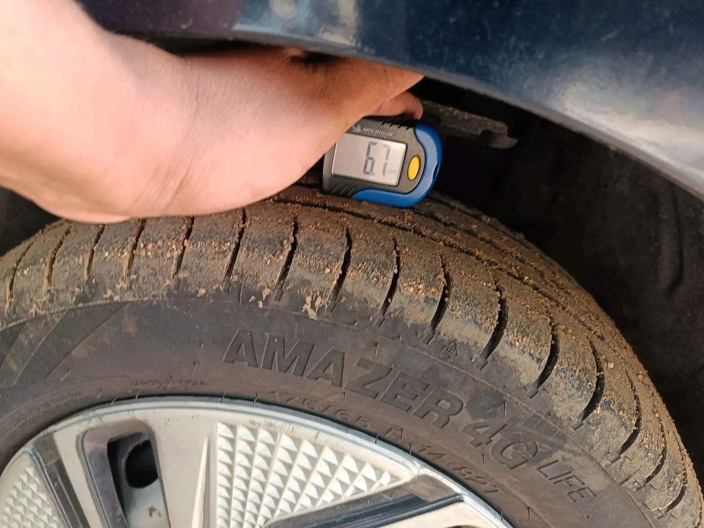 2022 Tata Tiago XM CNG, CNG, Manual, 84,978 km, tyre