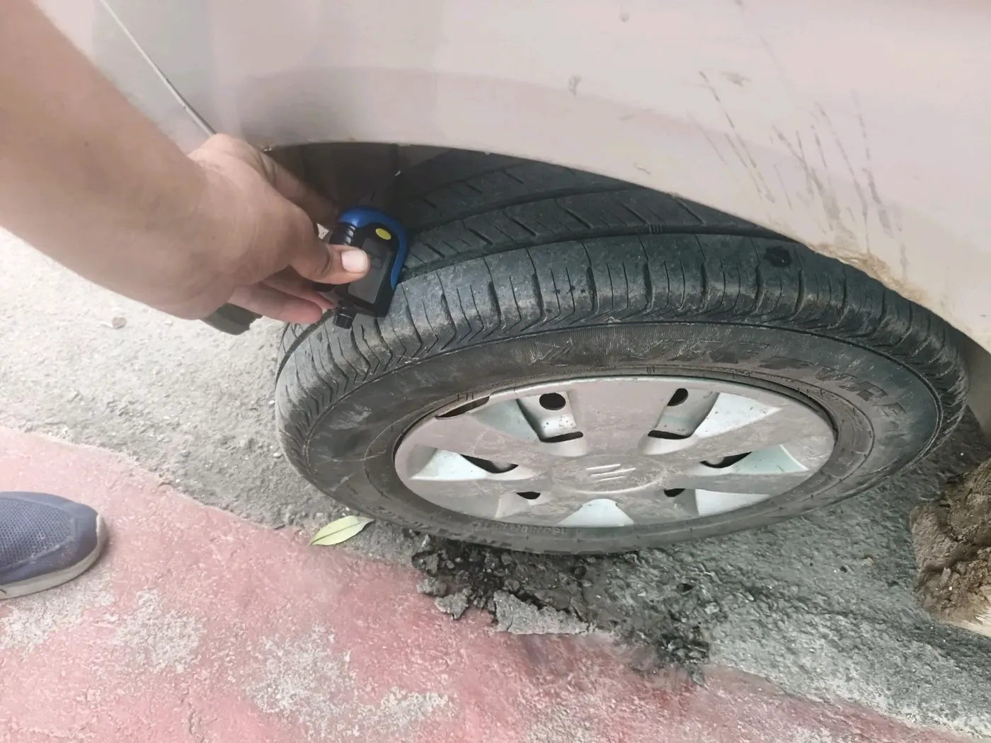 2021 Maruti New Wagon-R LXI CNG (O) 1.0, CNG, Manual, 1,24,023 km, tyre