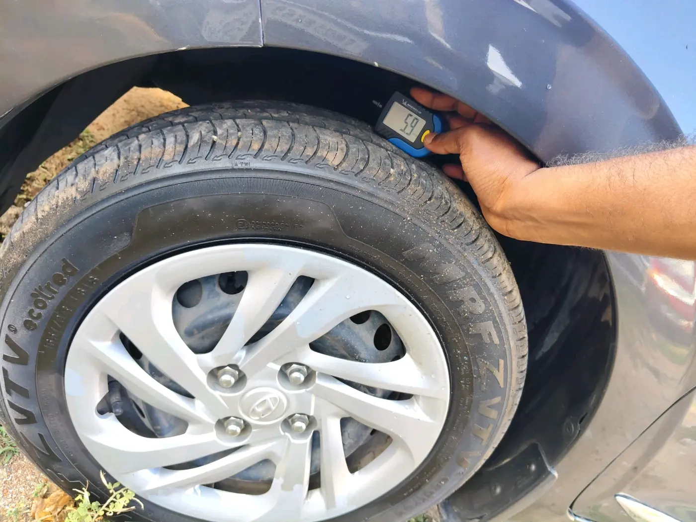 2022 Hyundai AURA S 1.2 CNG, CNG, Manual, 52,022 km, tyre