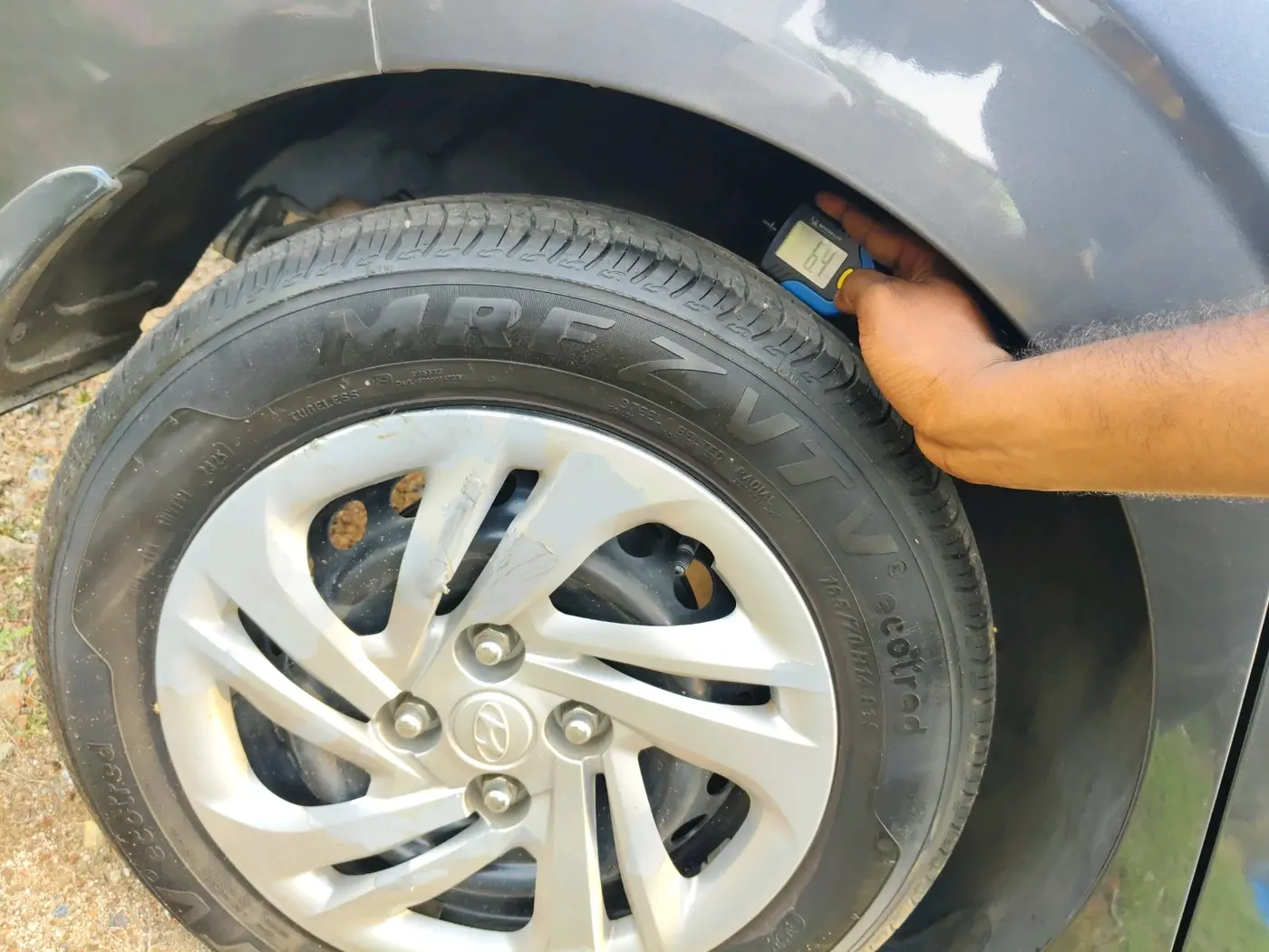 2022 Hyundai AURA S 1.2 CNG, CNG, Manual, 52,022 km, tyre