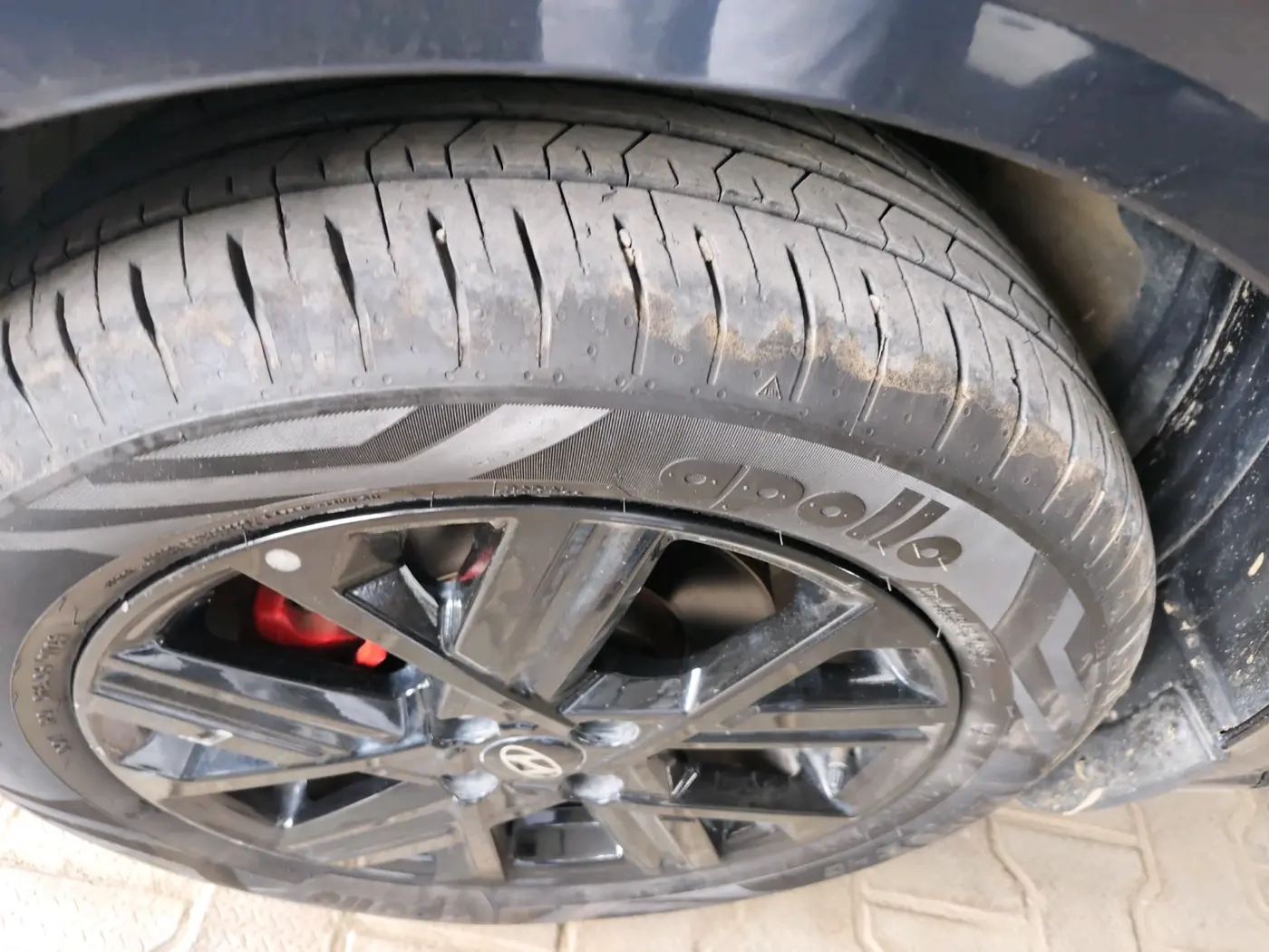 2025 Hyundai Verna SX (O) 1.5 TURBO PETROL DCT, Petrol, Automatic, 10,223 km, tyre