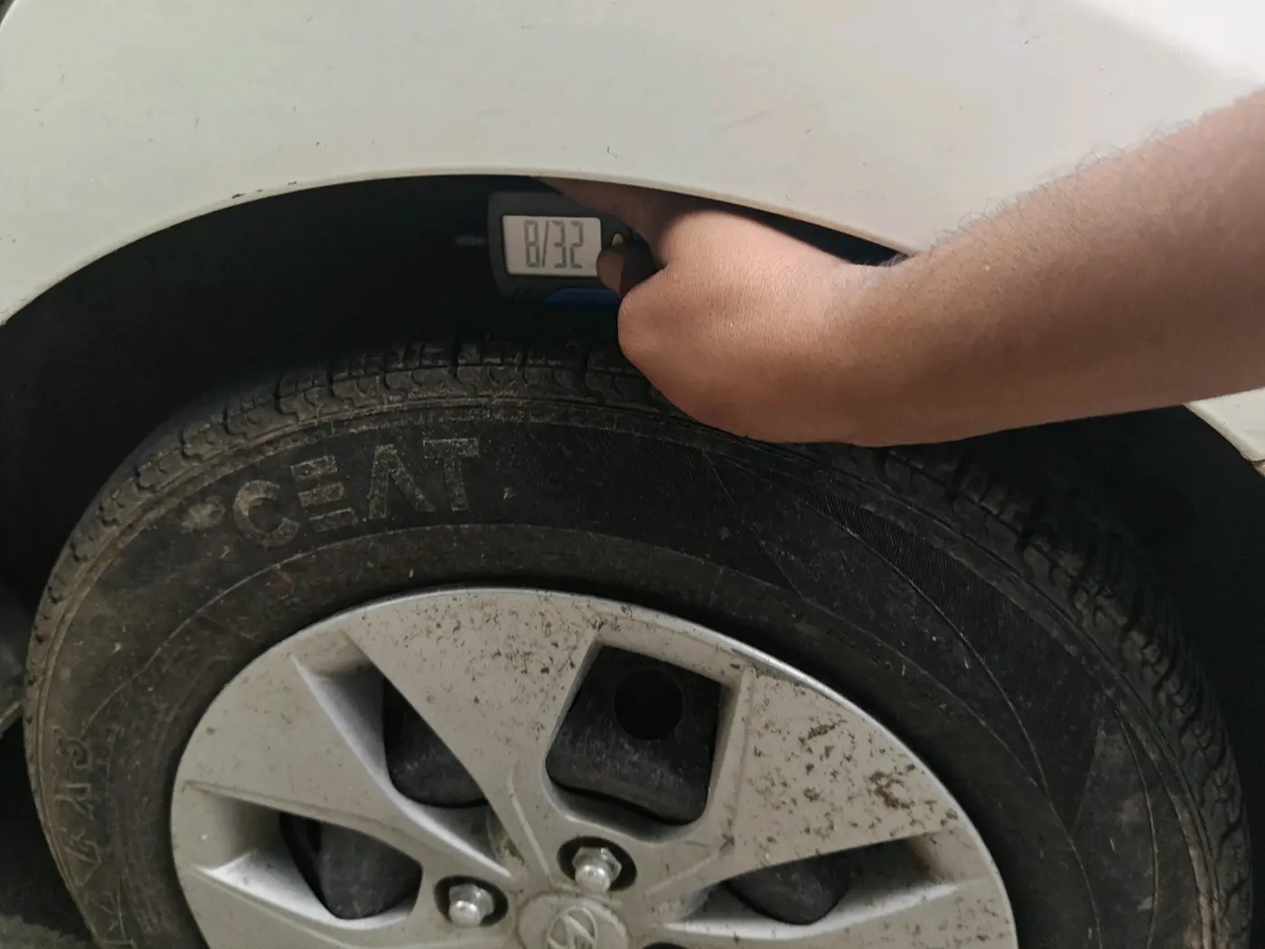 2018 Hyundai Xcent S 1.2, CNG, Manual, 36,358 km, tyre