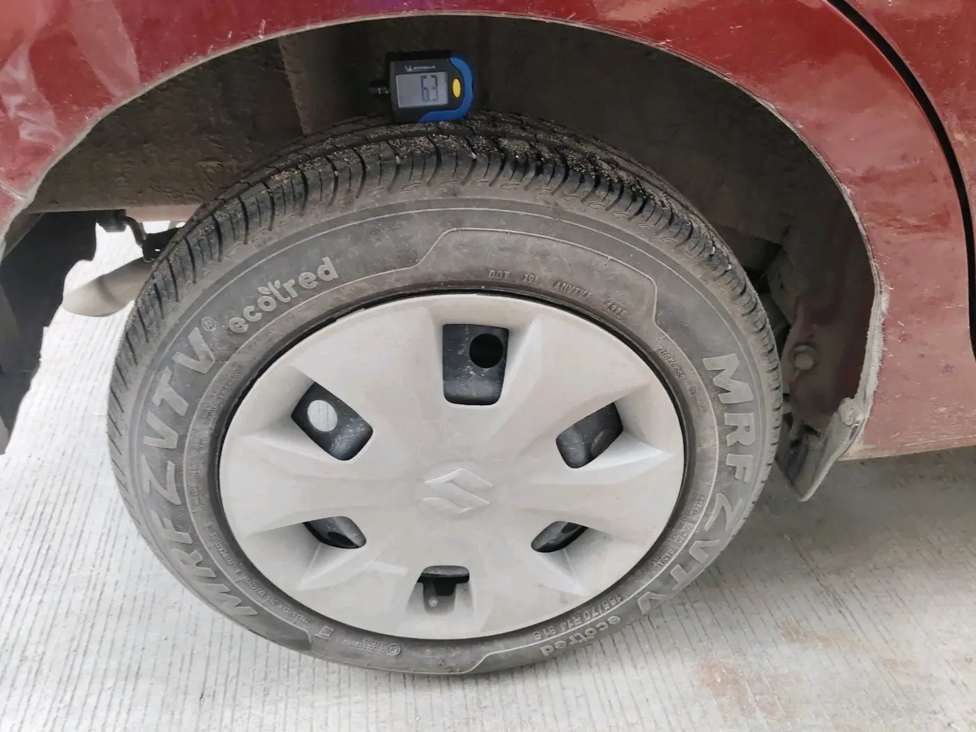2025 Maruti New Wagon-R VXI CNG 1.0, CNG, Manual, 8,544 km, tyre