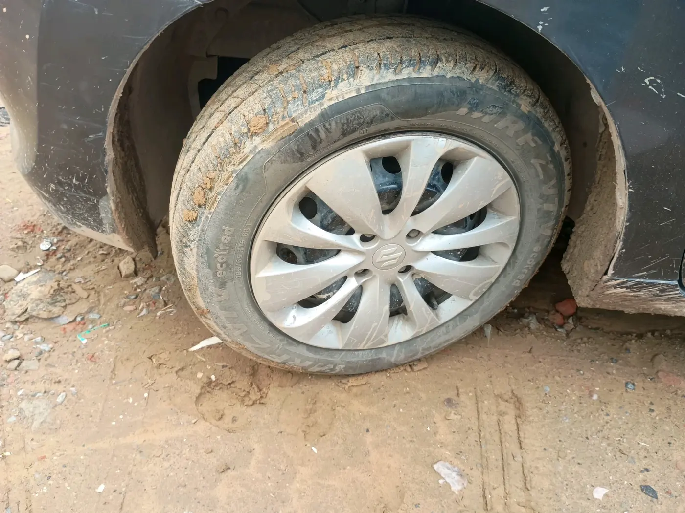 2018 Maruti Baleno DELTA PETROL 1.2, Petrol, Manual, 1,57,353 km, tyre