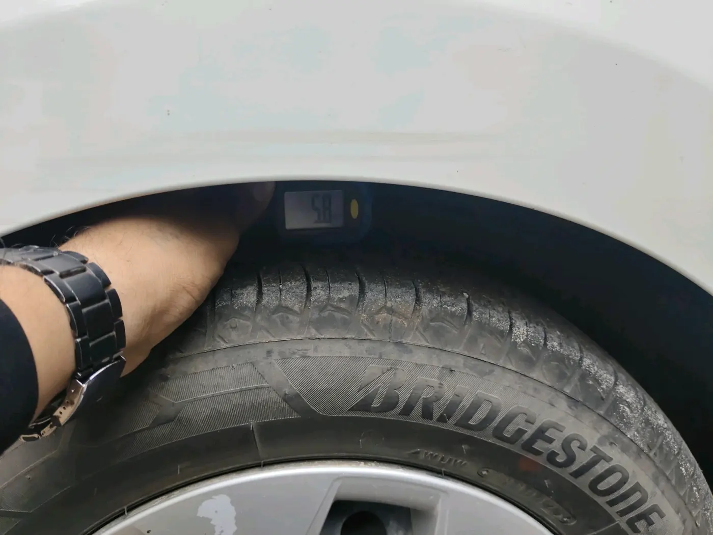 2017 Hyundai Xcent S 1.2, CNG, Manual, 1,04,565 km, tyre
