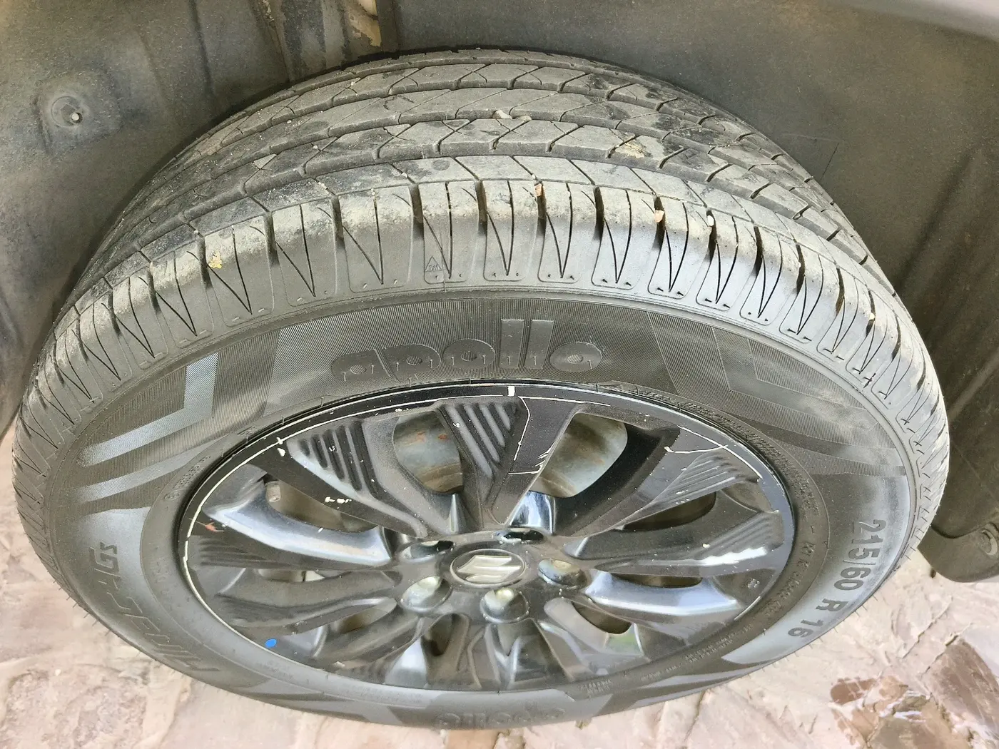 2022 Maruti Vitara Brezza ZXI, Petrol, Manual, 58,257 km, tyre