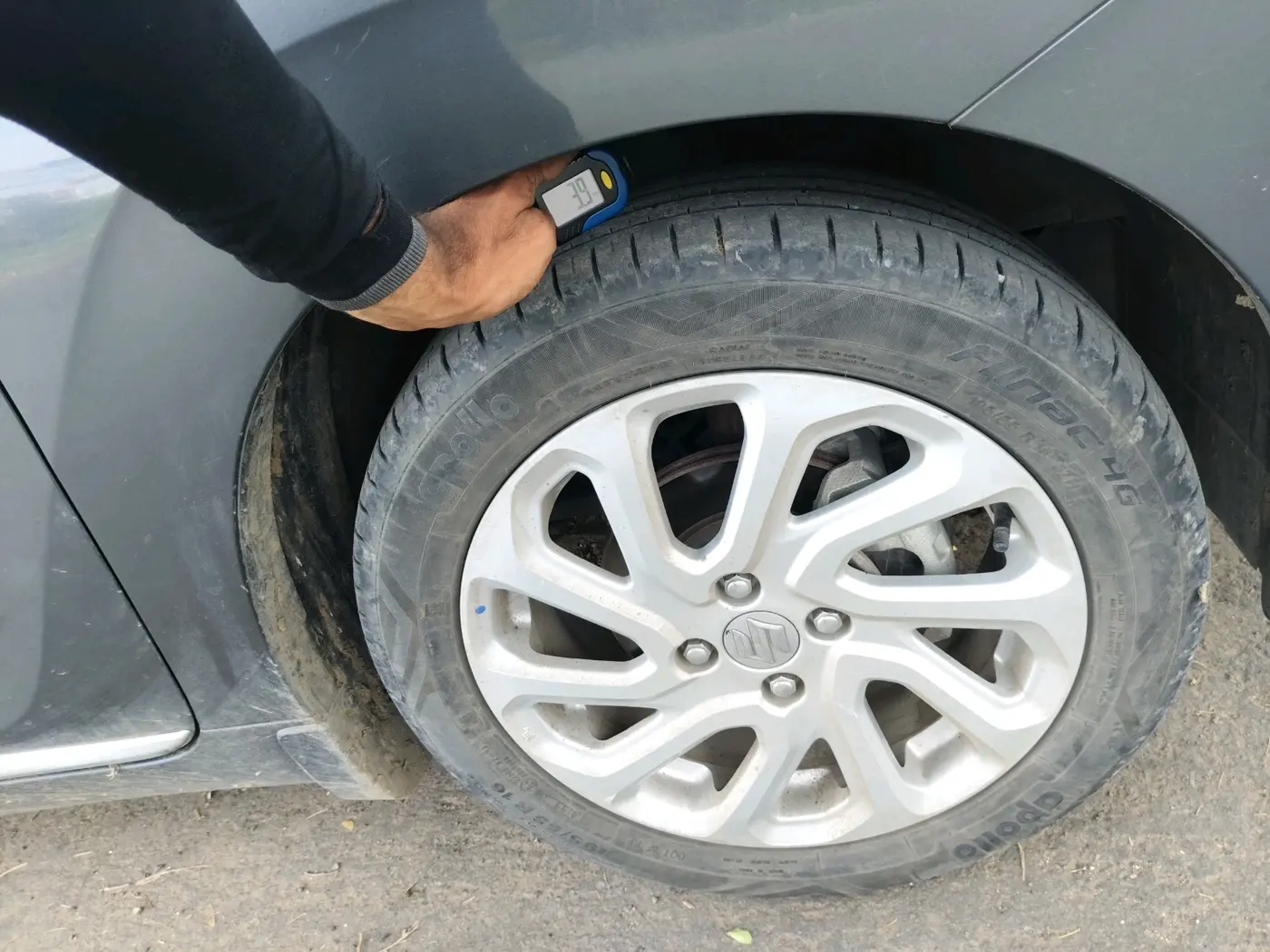 2022 Maruti Baleno ZETA PETROL 1.2, Petrol, Manual, 57,221 km, tyre