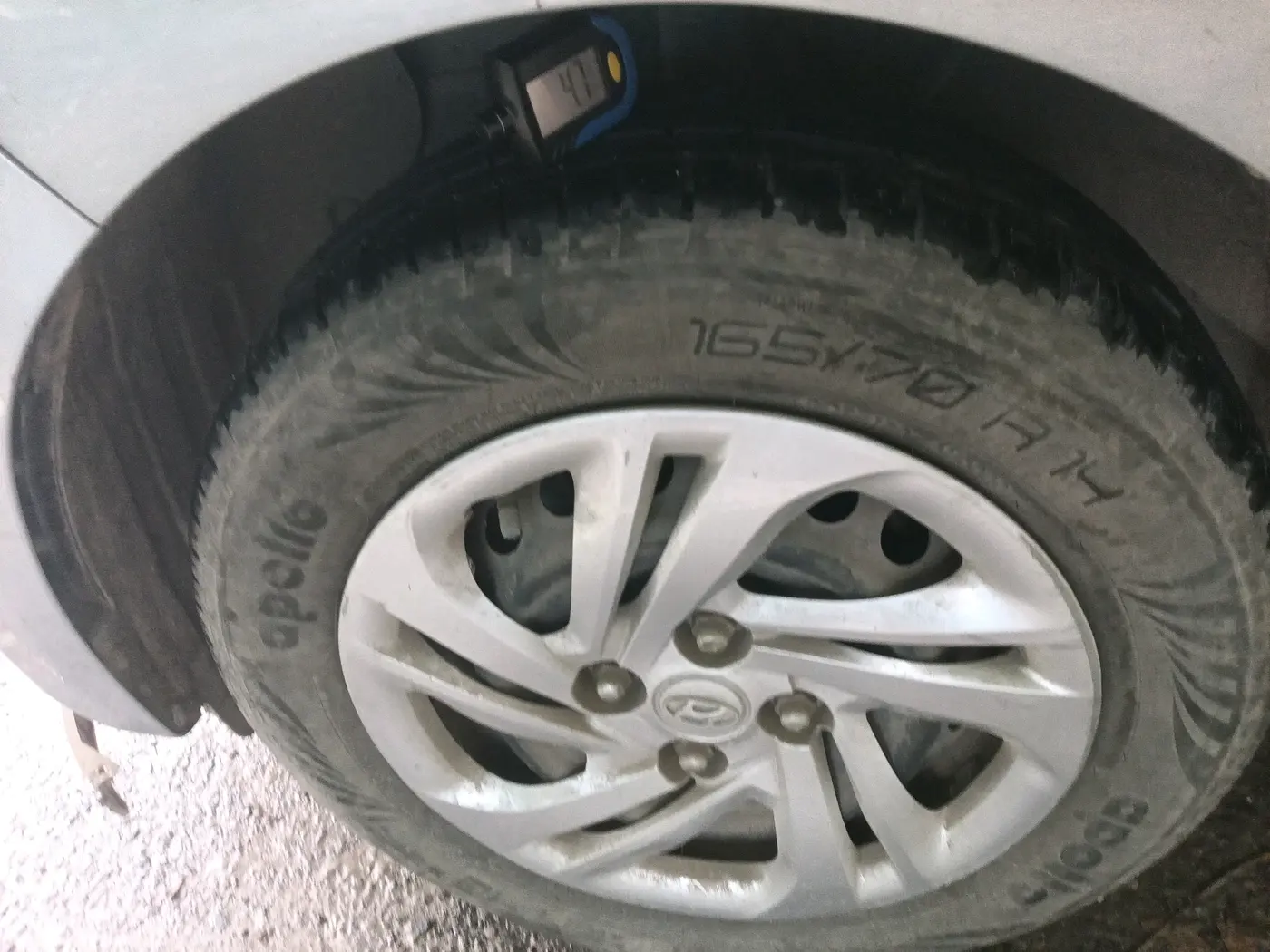 2022 Hyundai AURA S 1.2 CNG, CNG, Manual, 21,000 km, tyre