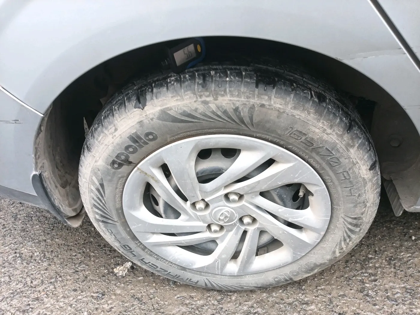 2022 Hyundai AURA S 1.2 CNG, CNG, Manual, 21,000 km, tyre