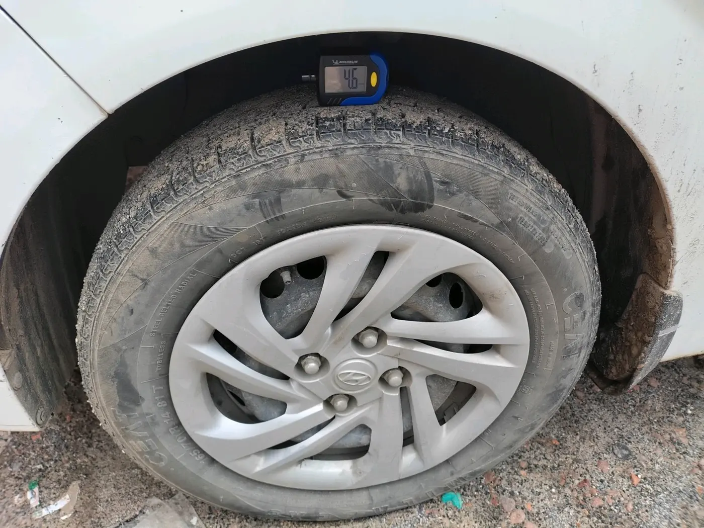 2020 Hyundai AURA S 1.2 CNG, CNG, Manual, 93,733 km, tyre