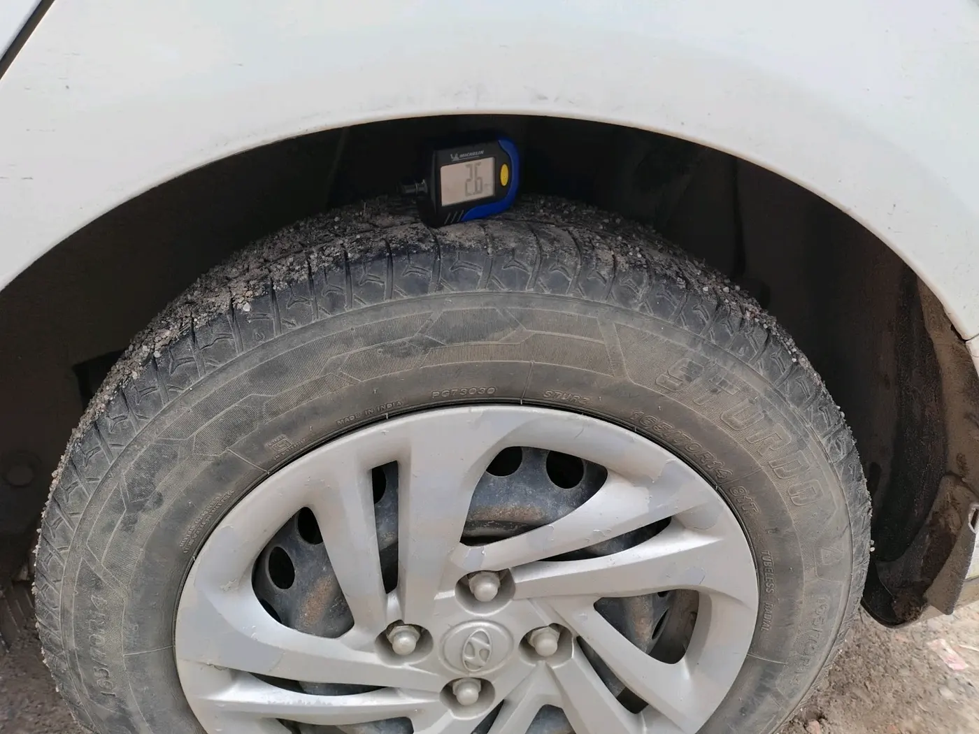 2020 Hyundai AURA S 1.2 CNG, CNG, Manual, 93,733 km, tyre
