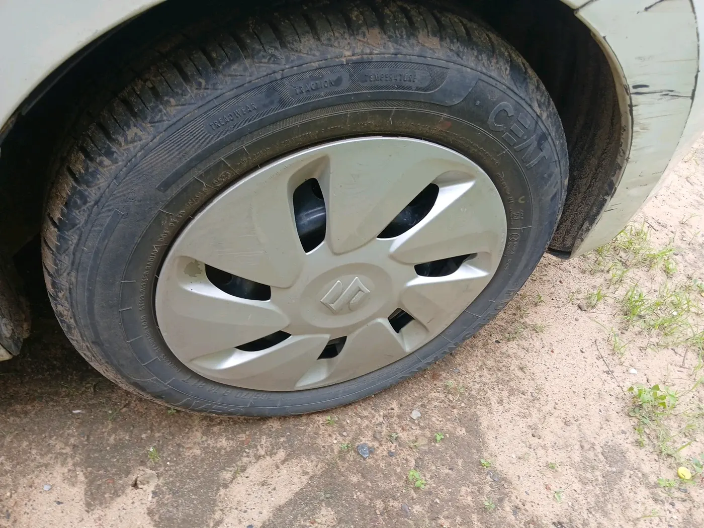 2015 Maruti Celerio VXI, CNG, Manual, 1,20,279 km, tyre