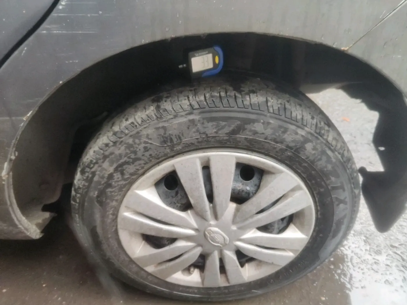 2016 Datsun Go T, CNG, Manual, 1,31,263 km, tyre