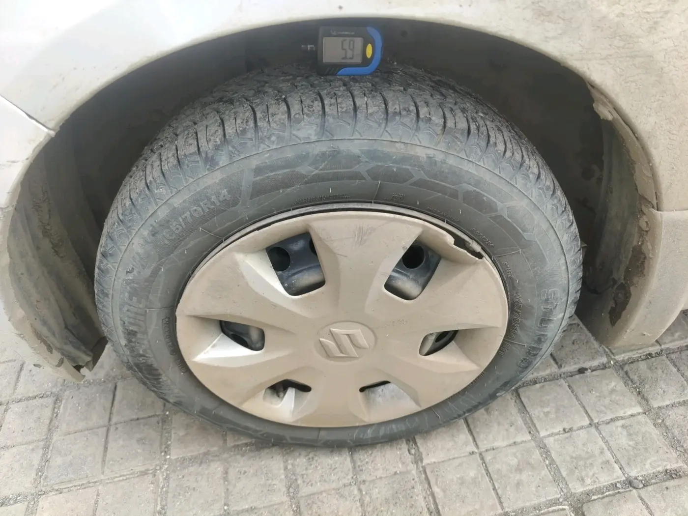 2020 Maruti New Wagon-R ZXI 1.2, CNG, Manual, 1,92,977 km, tyre