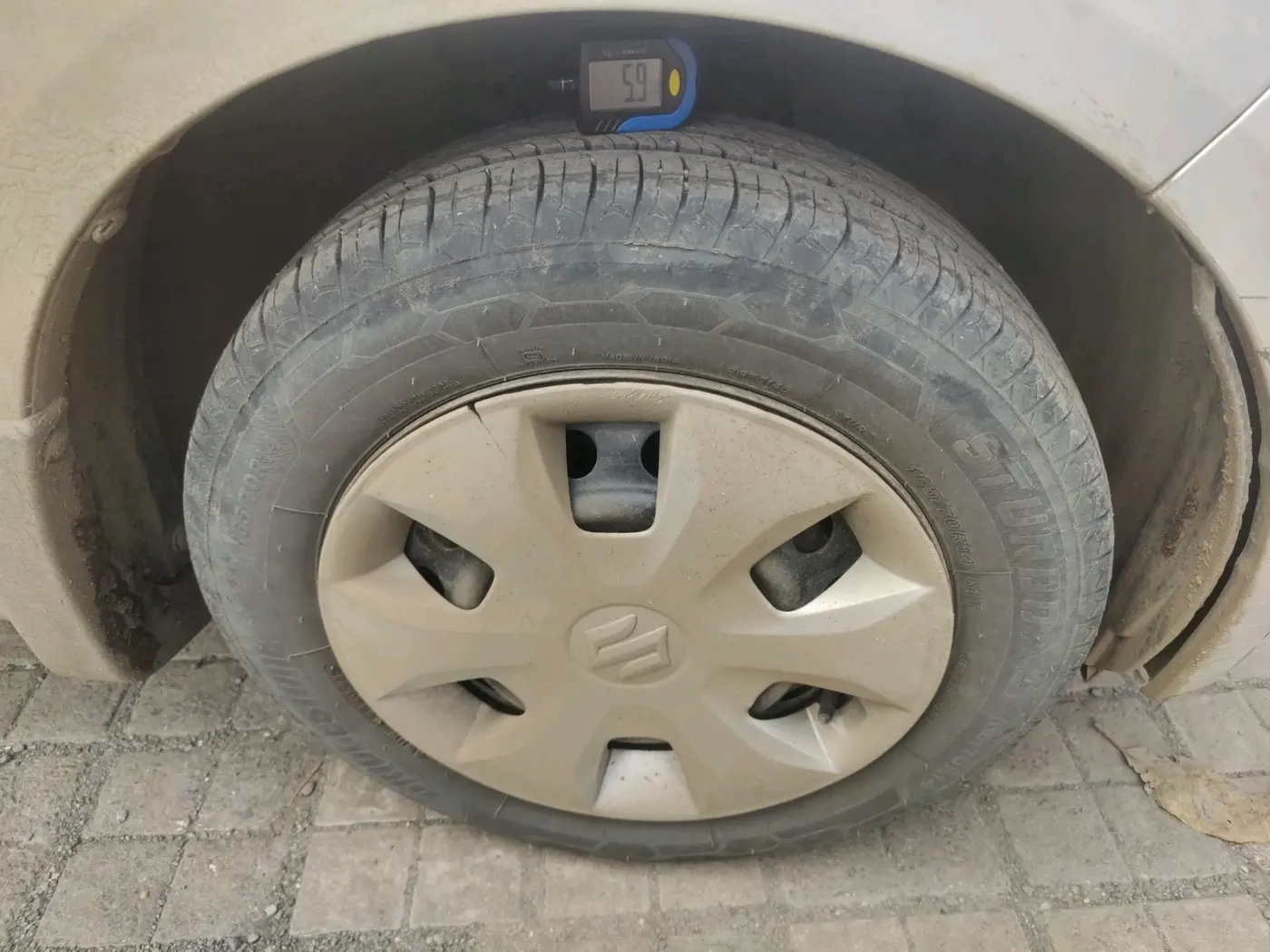 2020 Maruti New Wagon-R ZXI 1.2, CNG, Manual, 1,92,977 km, tyre