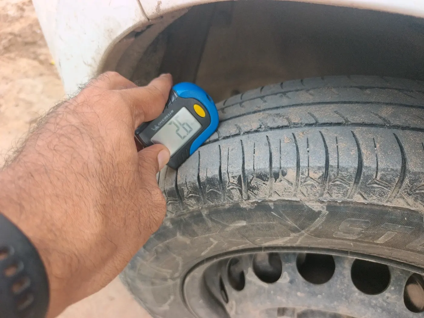 2018 Maruti Alto 800 LXI, CNG, Manual, 1,87,211 km, tyre