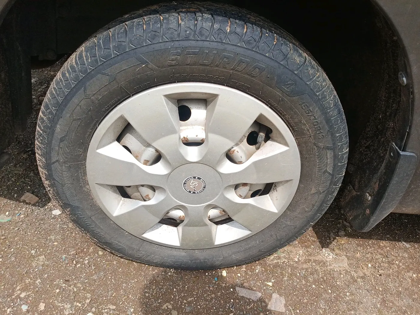 2014 Maruti Wagon R 1.0 LXI CNG, CNG, Manual, 57,605 km, tyre