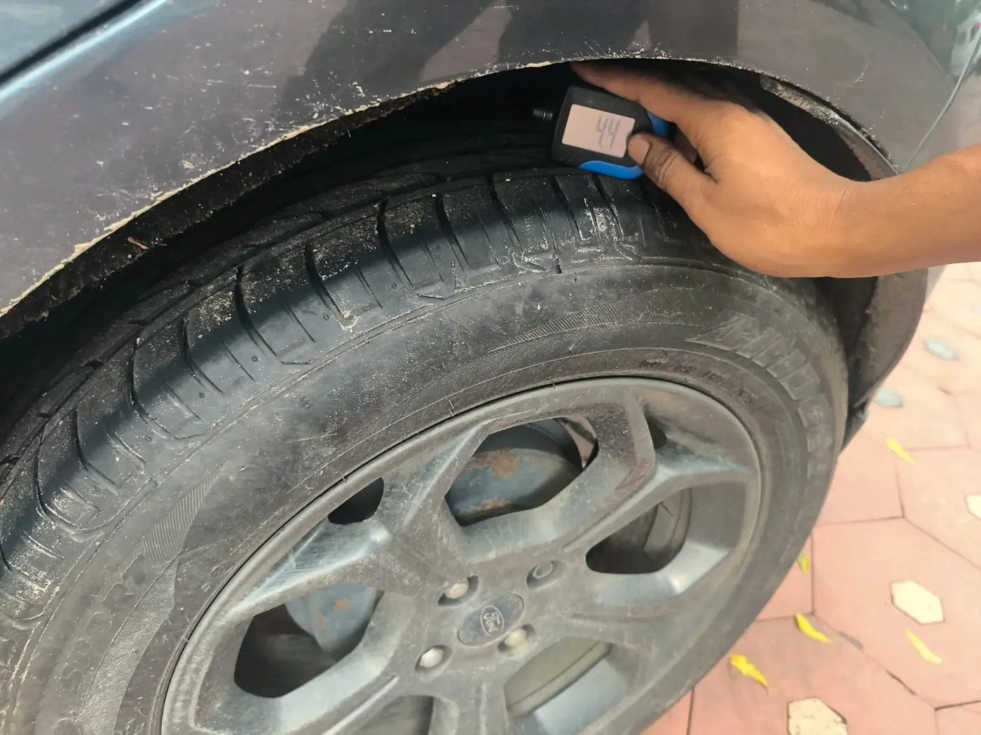2018 Ford Ecosport TITANIUM 1.5L SPORTS(SUNROOF) DIESEL, Diesel, Manual, 1,44,554 km, tyre