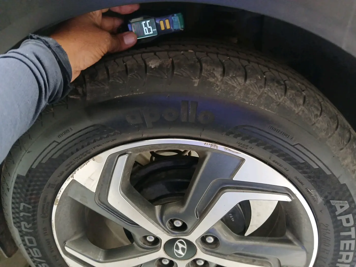2018 Hyundai Creta SX AT 1.6 PETROL, Petrol, Automatic, 47,982 km, tyre