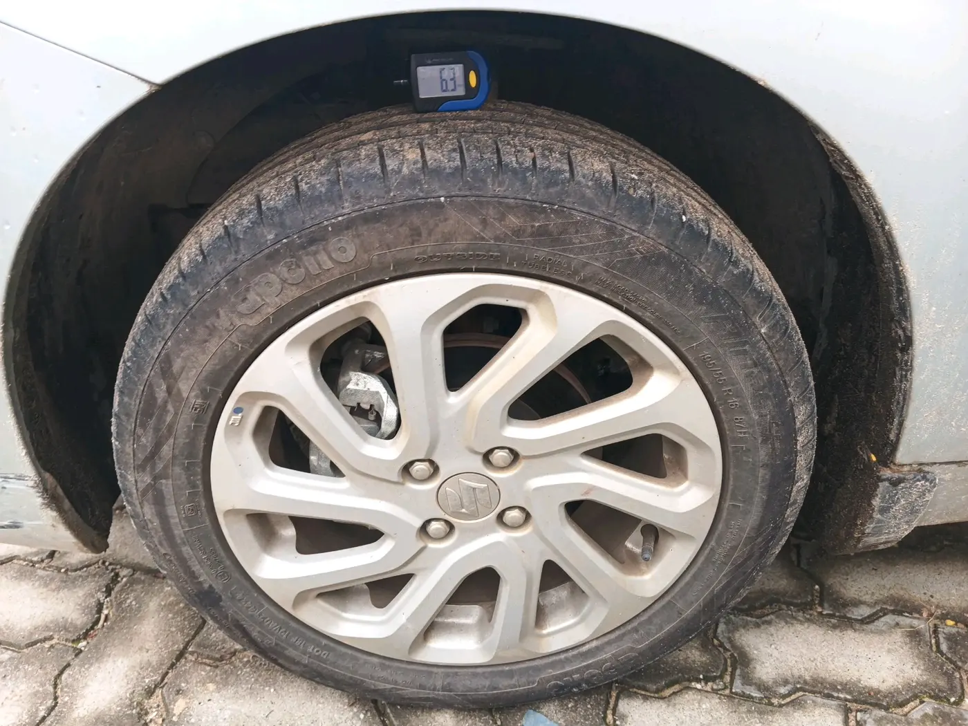 2024 Maruti Baleno ZETA PETROL 1.2, Petrol, Manual, 4,977 km, tyre