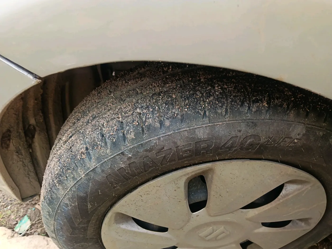 2014 Maruti Celerio VXI AMT, Petrol, Automatic, 94,408 km, tyre