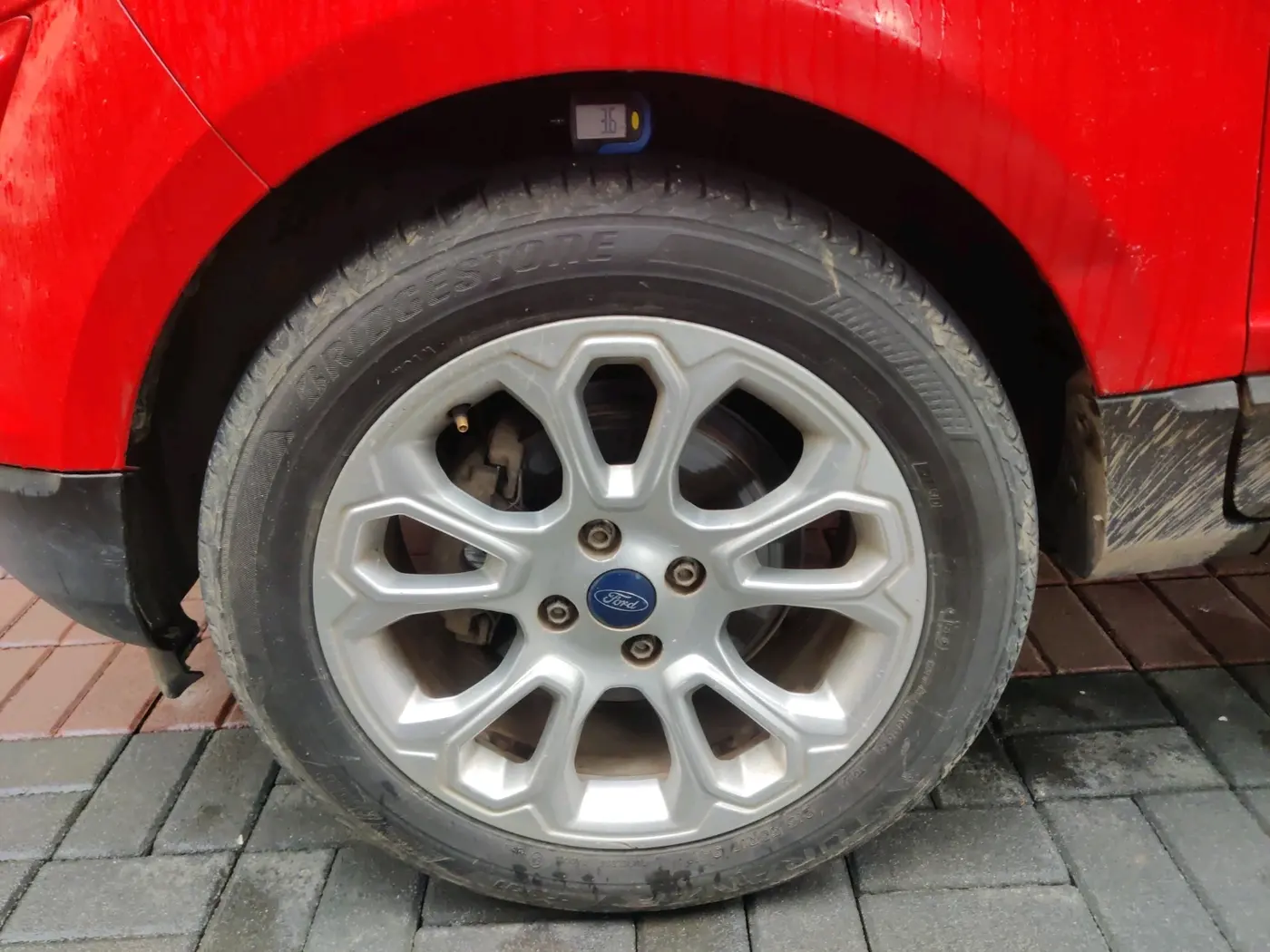 2017 Ford Ecosport TITANIUM + 1.5L DIESEL, Diesel, Manual, 1,30,782 km, tyre