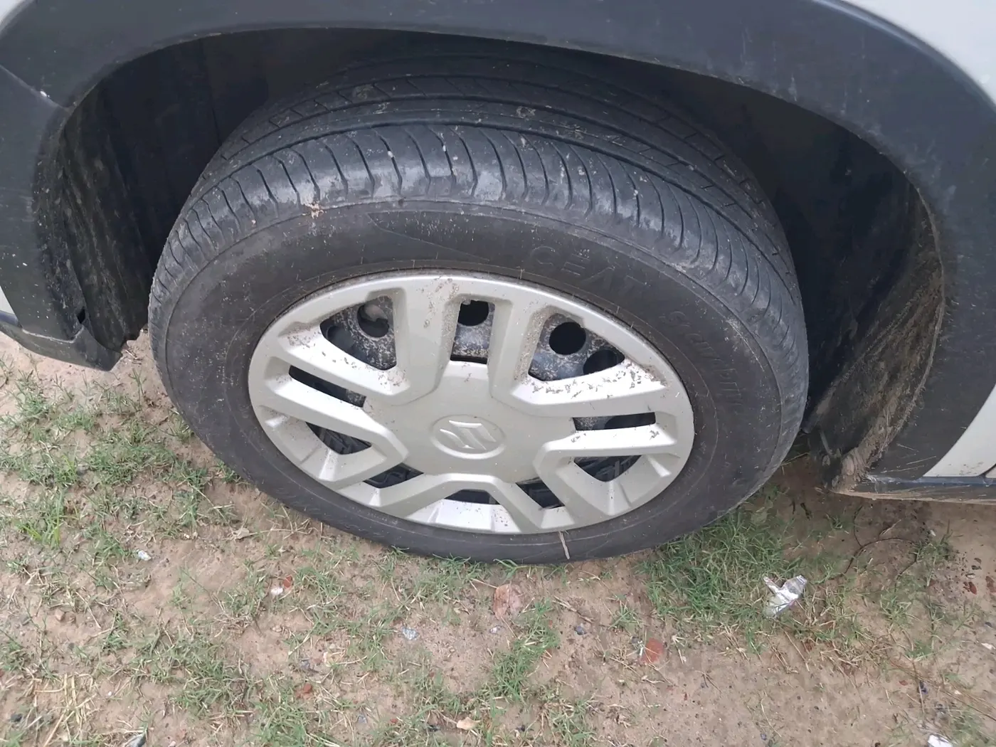 2022 Maruti Vitara Brezza VXI, CNG, Manual, 87,573 km, tyre