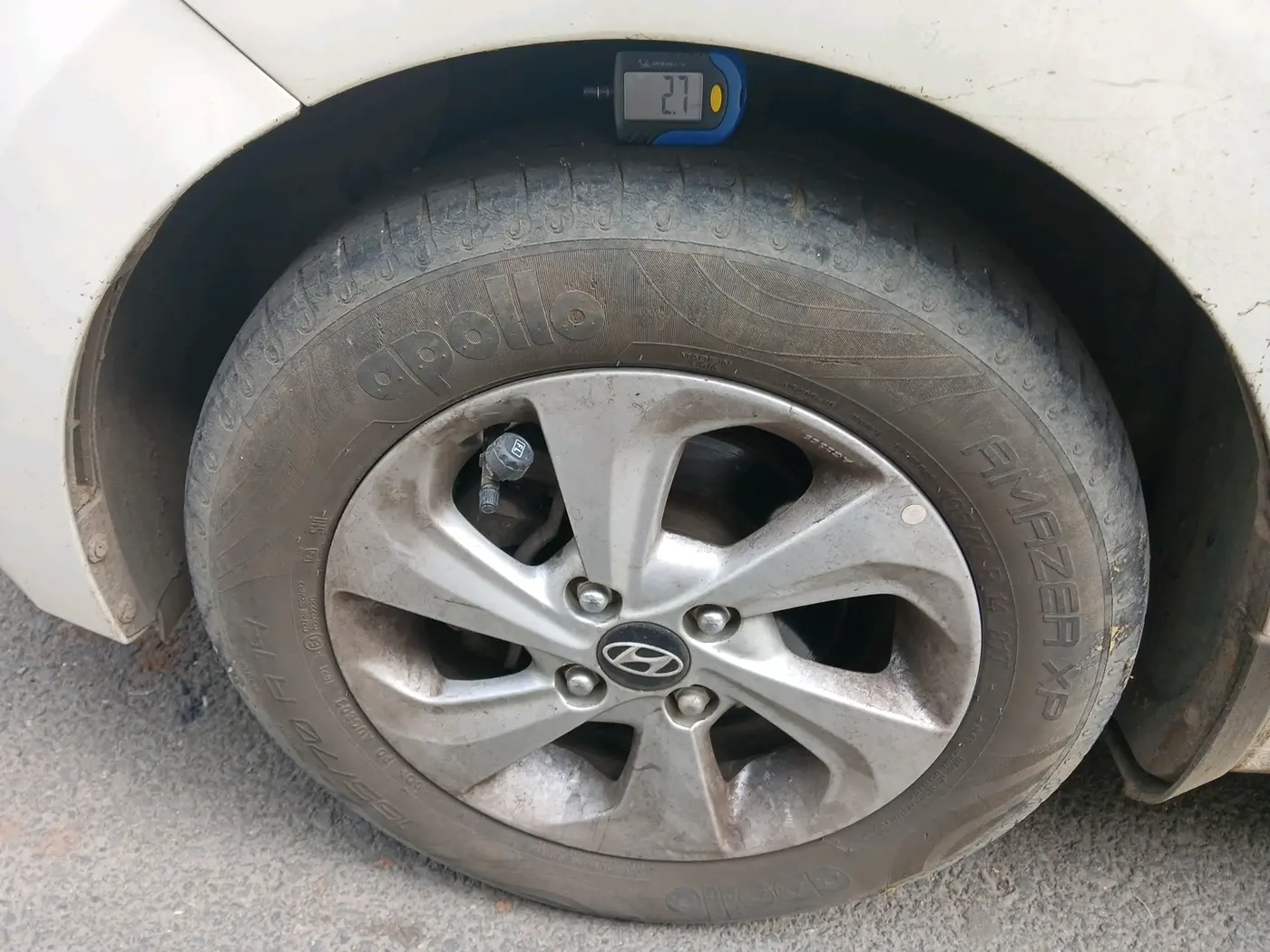2018 Hyundai Xcent SX 1.2, CNG, Manual, 83,830 km, tyre