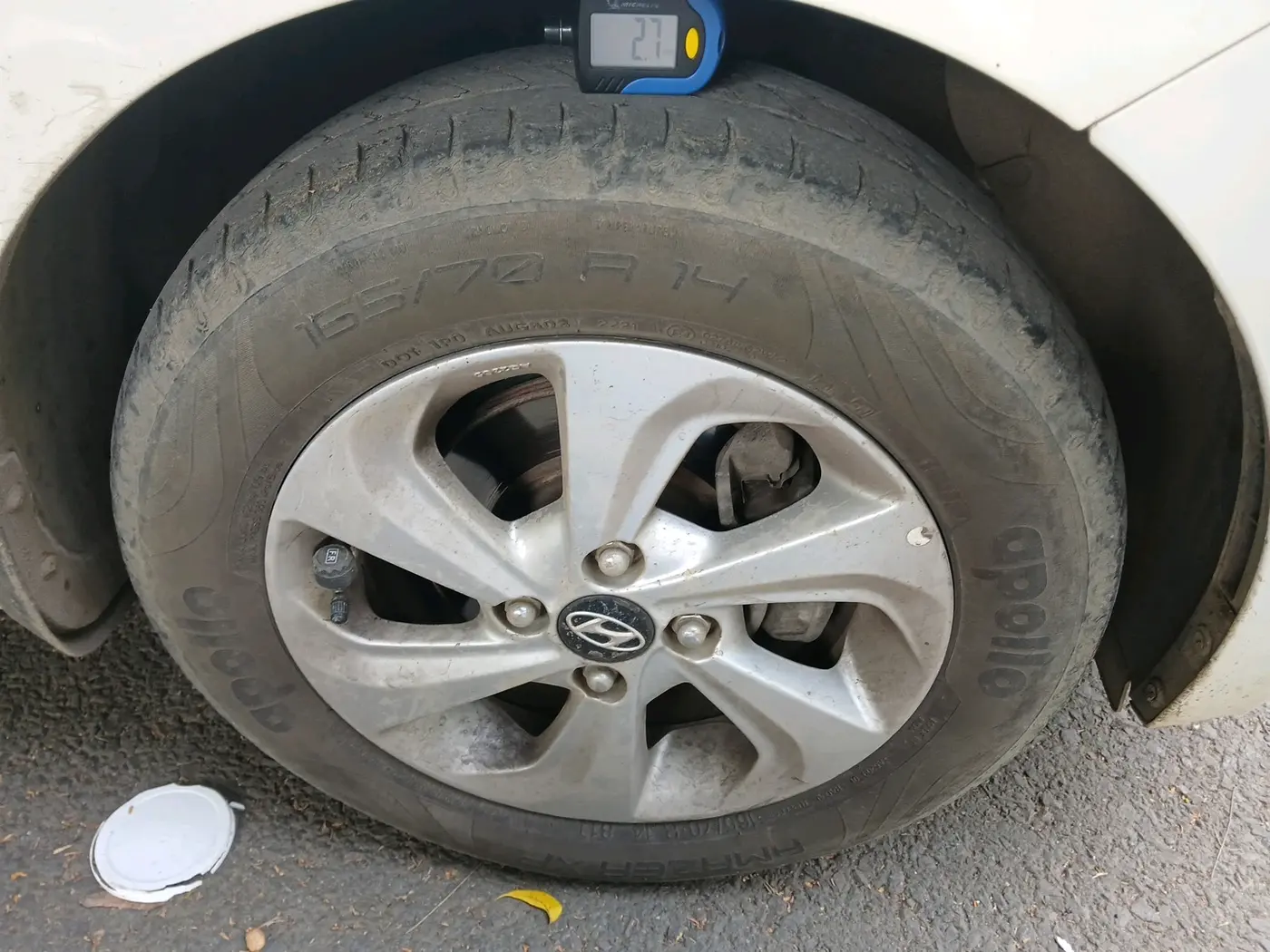 2018 Hyundai Xcent SX 1.2, CNG, Manual, 83,830 km, tyre