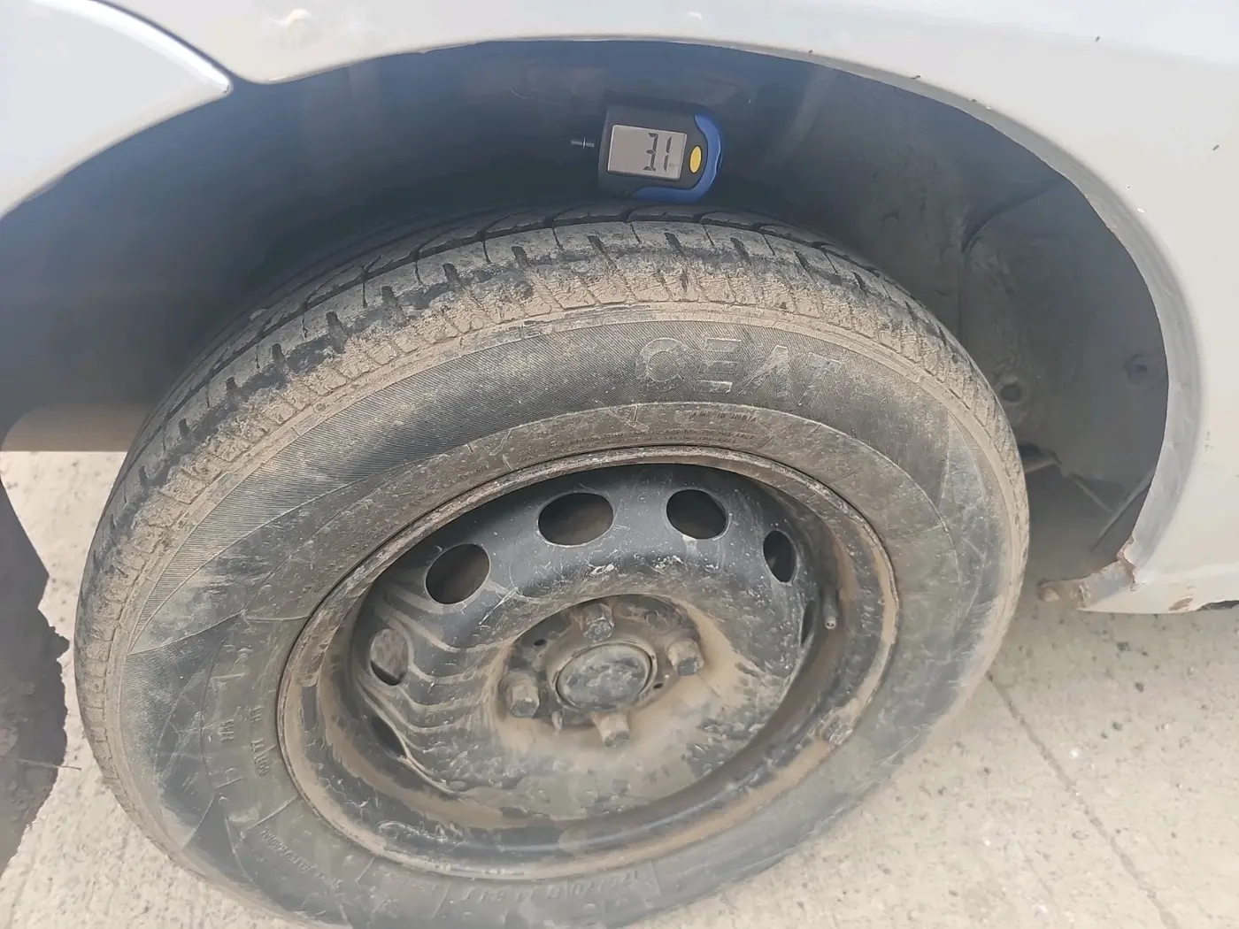 2015 Tata Indigo ECS LX TDI, Diesel, Manual, 1,88,044 km, tyre