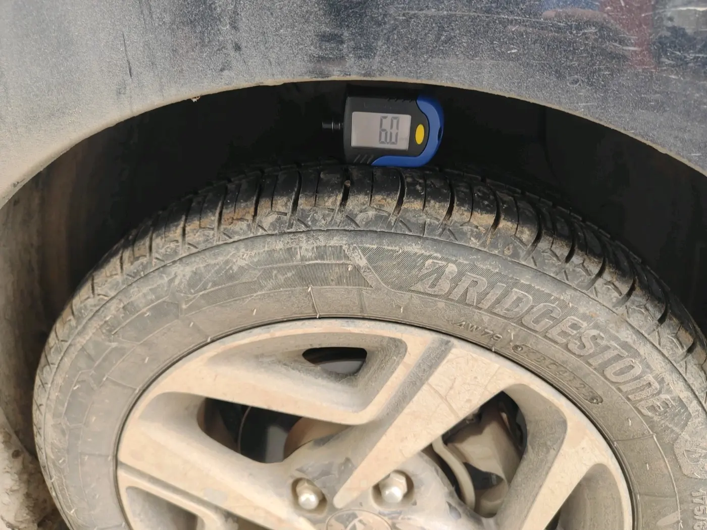 2023 Hyundai AURA SX 1.2 CNG, CNG, Manual, 70,172 km, tyre