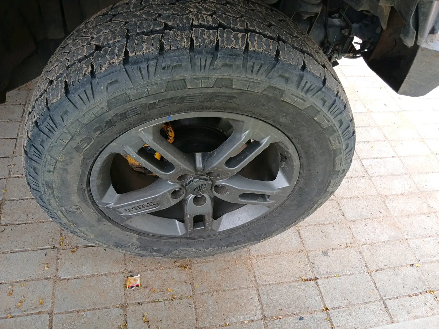 2021 Mahindra Thar LX PETROL HT 4WD AT, Petrol, Automatic, 67,839 km, tyre