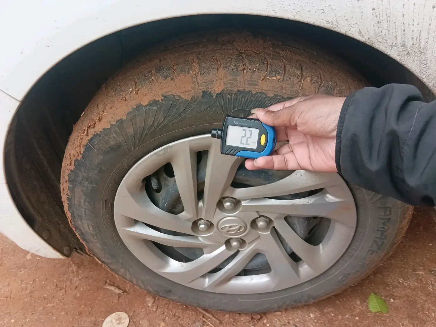 2022 Hyundai AURA S 1.2 CNG, CNG, Manual, 84,970 km, tyre