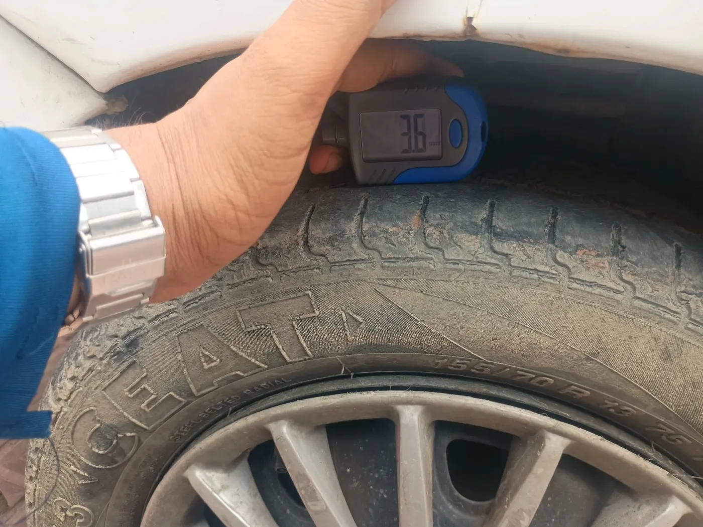 2013 Maruti Zen Estilo LXI CNG, CNG, Manual, 1,17,688 km, tyre