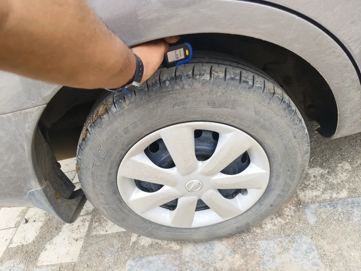 2013 Nissan Sunny XL, Petrol, Manual, 66,903 km, tyre