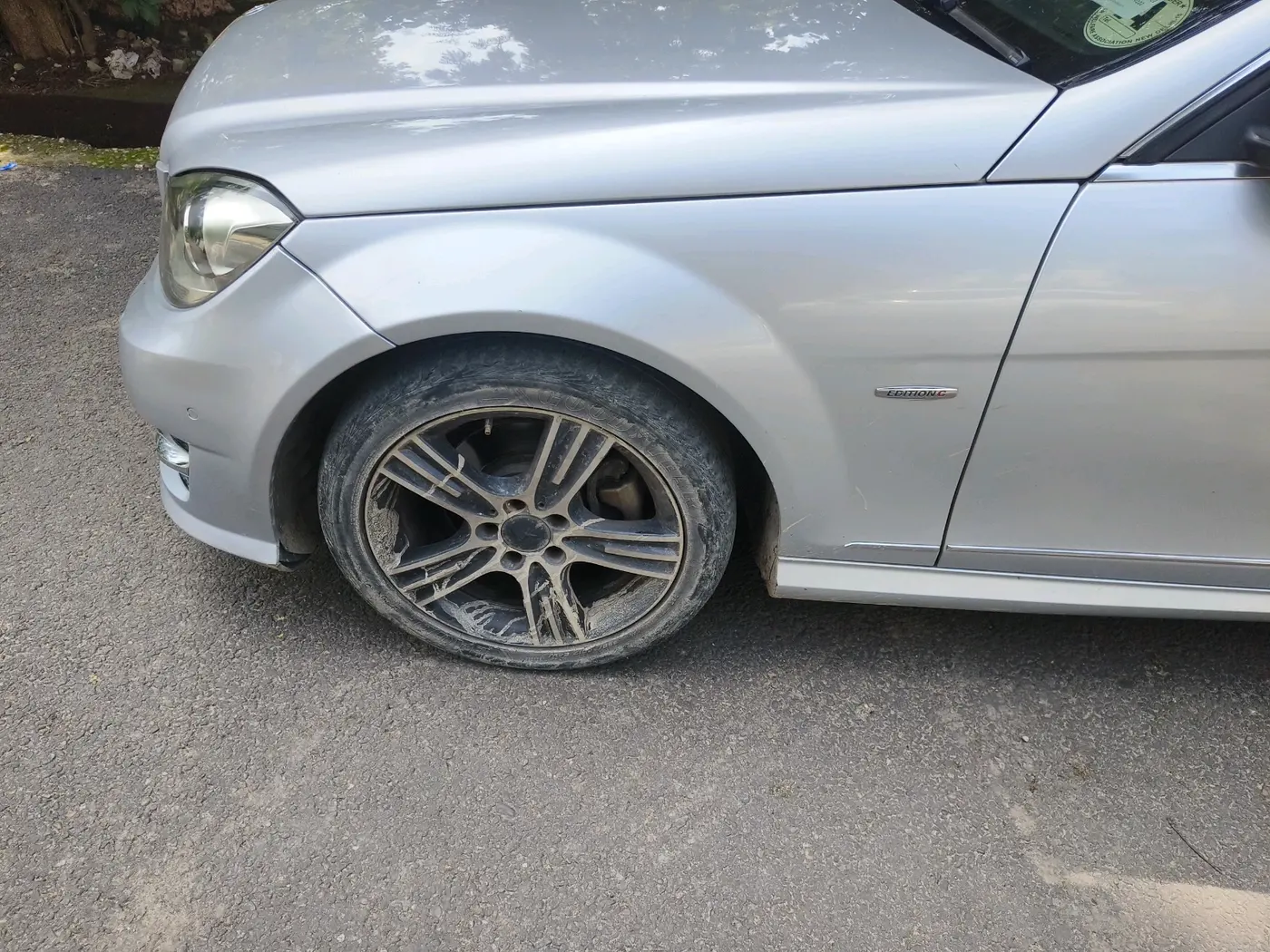 2014 Mercedes Benz C Class C 220 CDI AVANTGARDE, Diesel, Automatic, 1,20,336 km, tyre