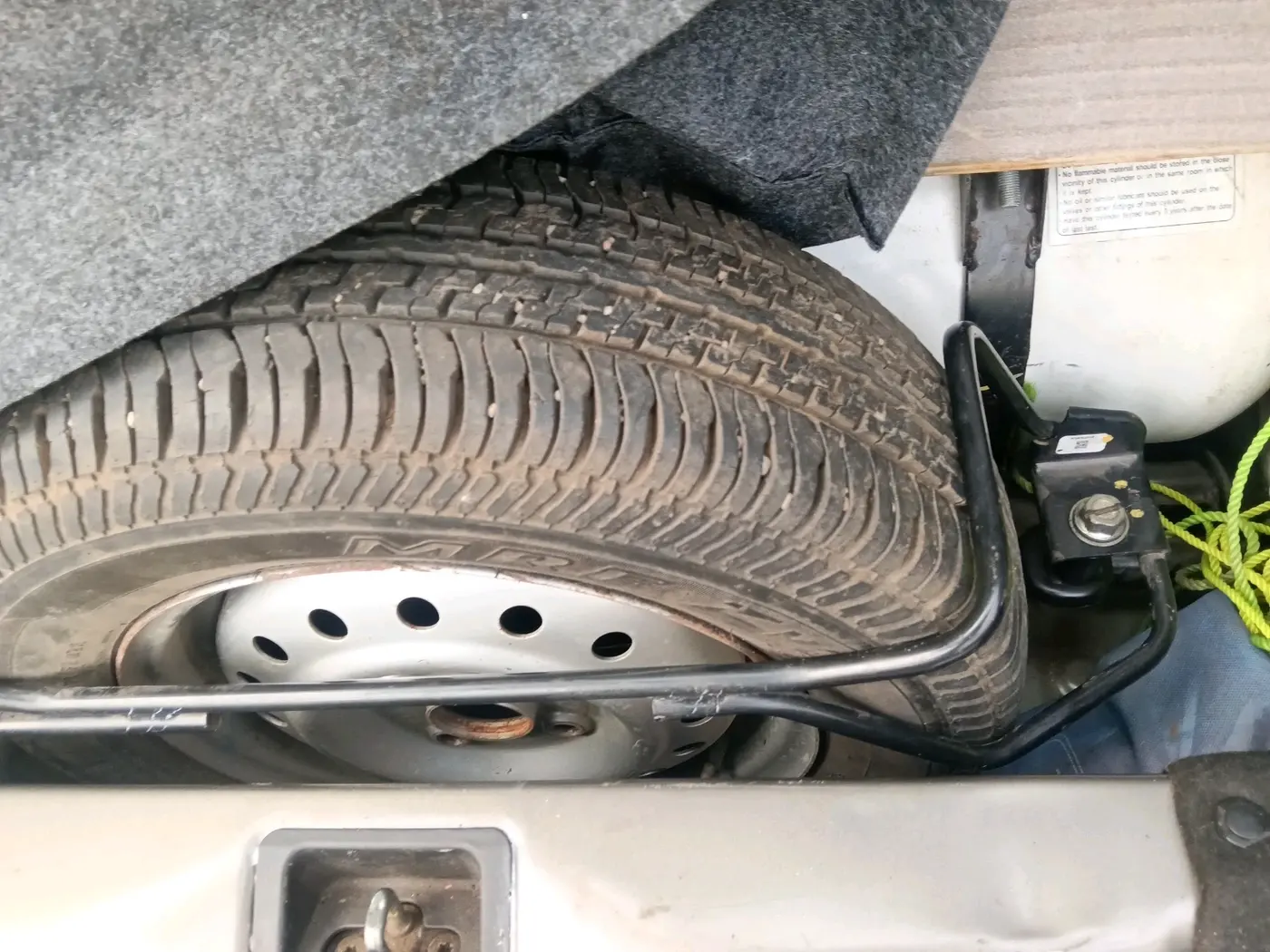 2022 Maruti New Wagon-R LXI CNG 1.0, CNG, Manual, 45,730 km, tyre