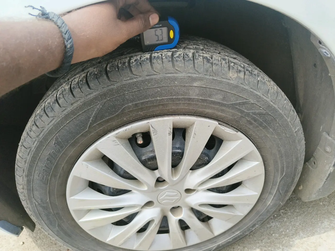 2019 Maruti Baleno DELTA PETROL 1.2, Petrol, Manual, 1,04,421 km, tyre