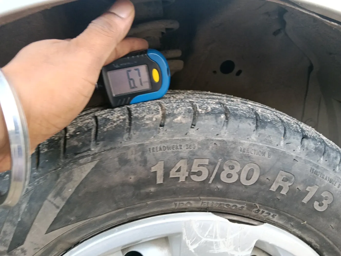 2018 Maruti Wagon R 1.0 LXI CNG, CNG, Manual, 1,16,979 km, tyre