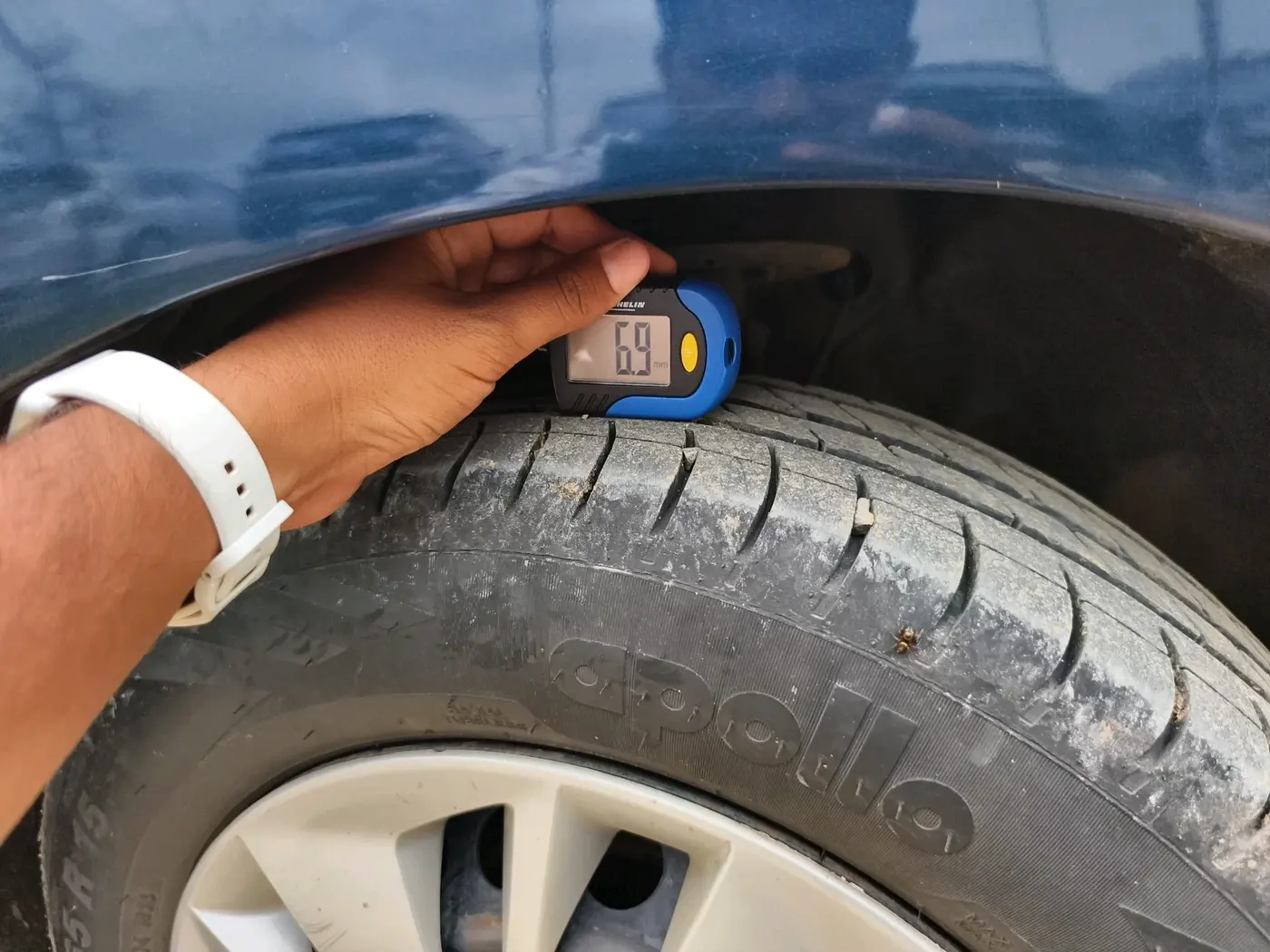 2023 Maruti Baleno DELTA CNG 1.2L, CNG, Manual, 1,10,684 km, tyre