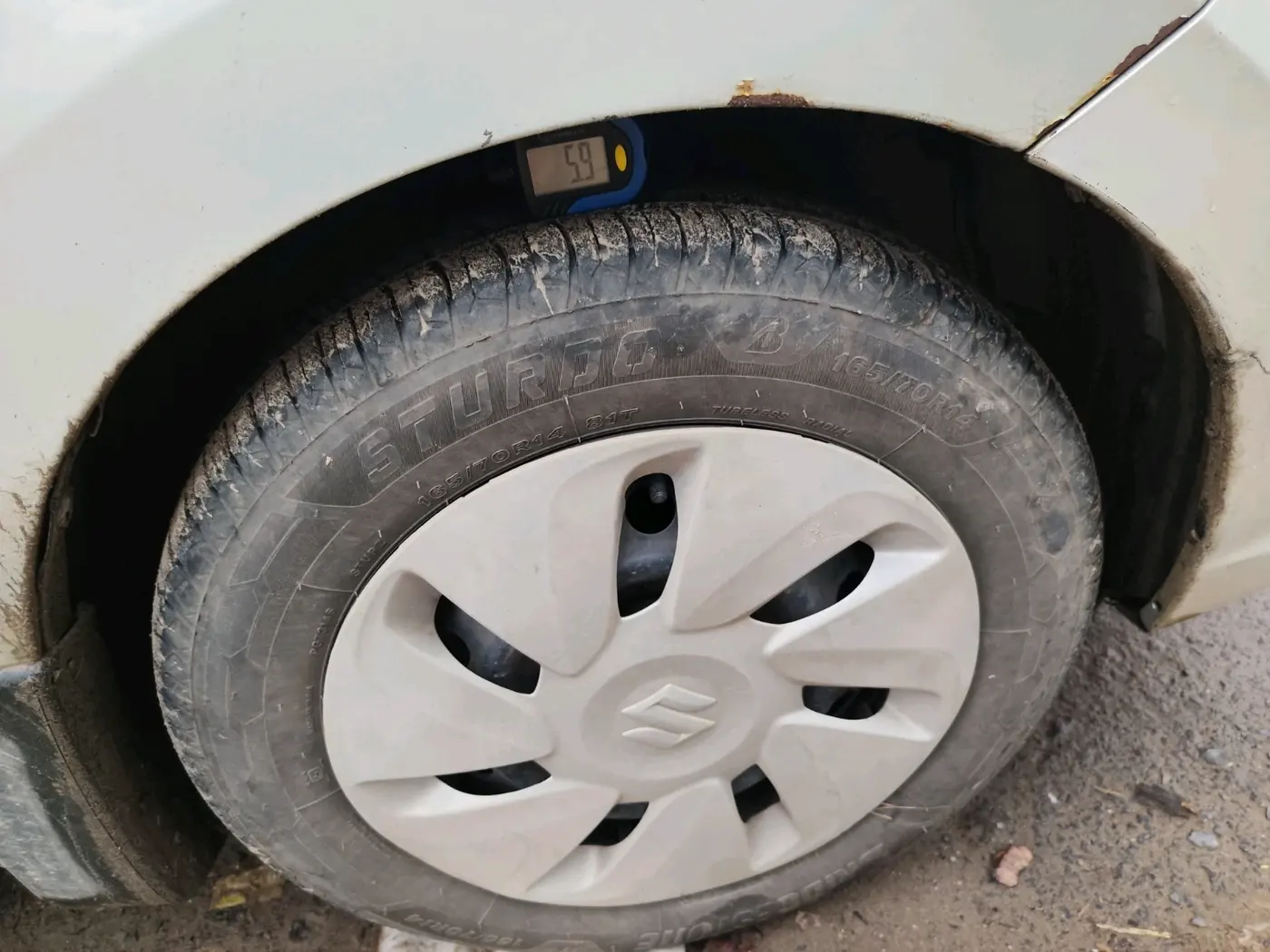 2019 Maruti Celerio VXI CNG, CNG, Manual, 92,808 km, tyre