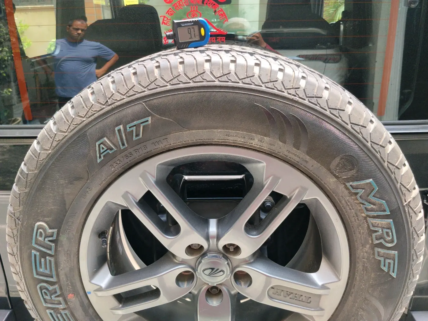 2021 Mahindra Thar LX D AT 4WD HT, Diesel, Automatic, 40,597 km, tyre
