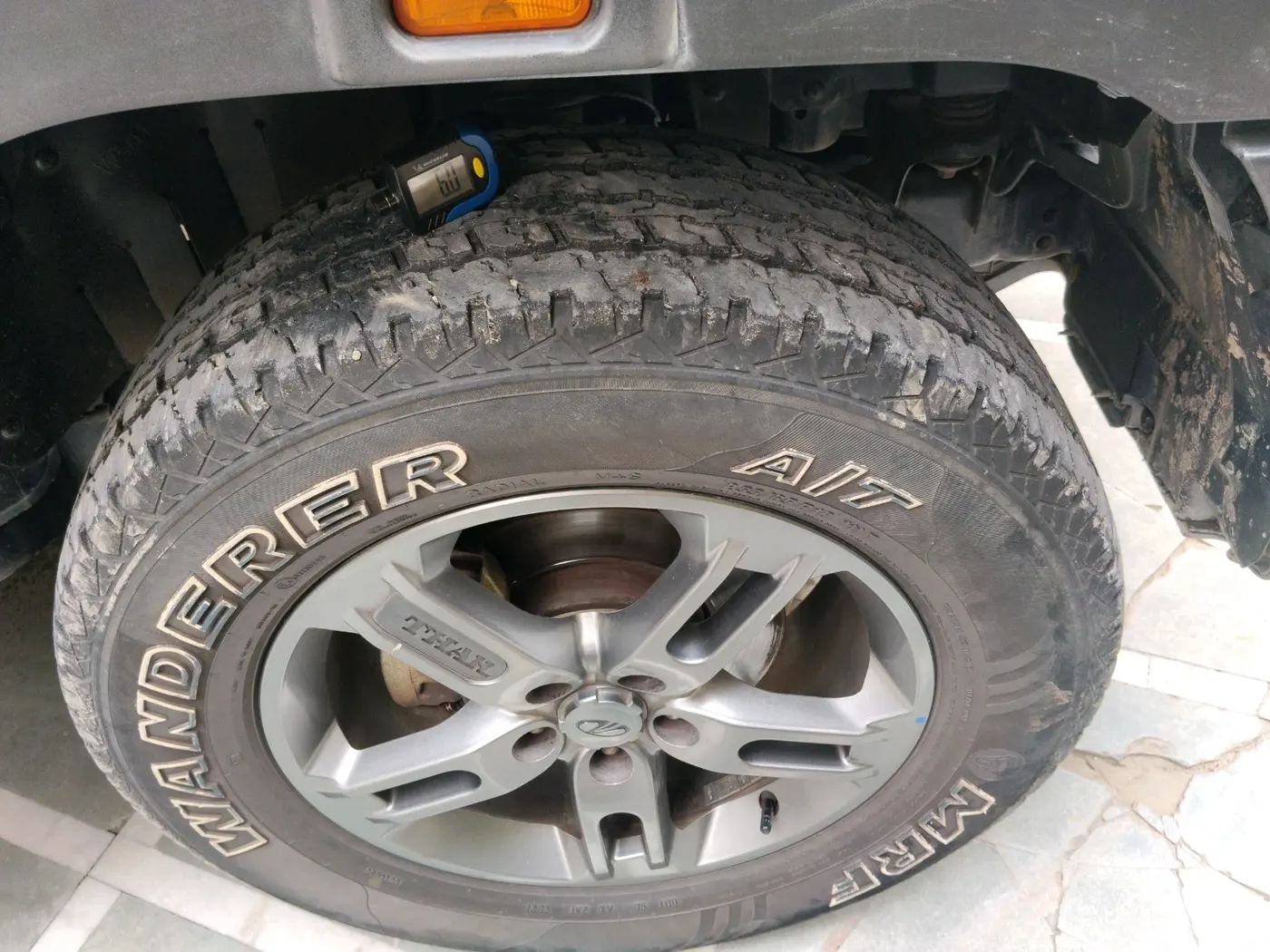 2021 Mahindra Thar LX D AT 4WD HT, Diesel, Automatic, 40,597 km, tyre