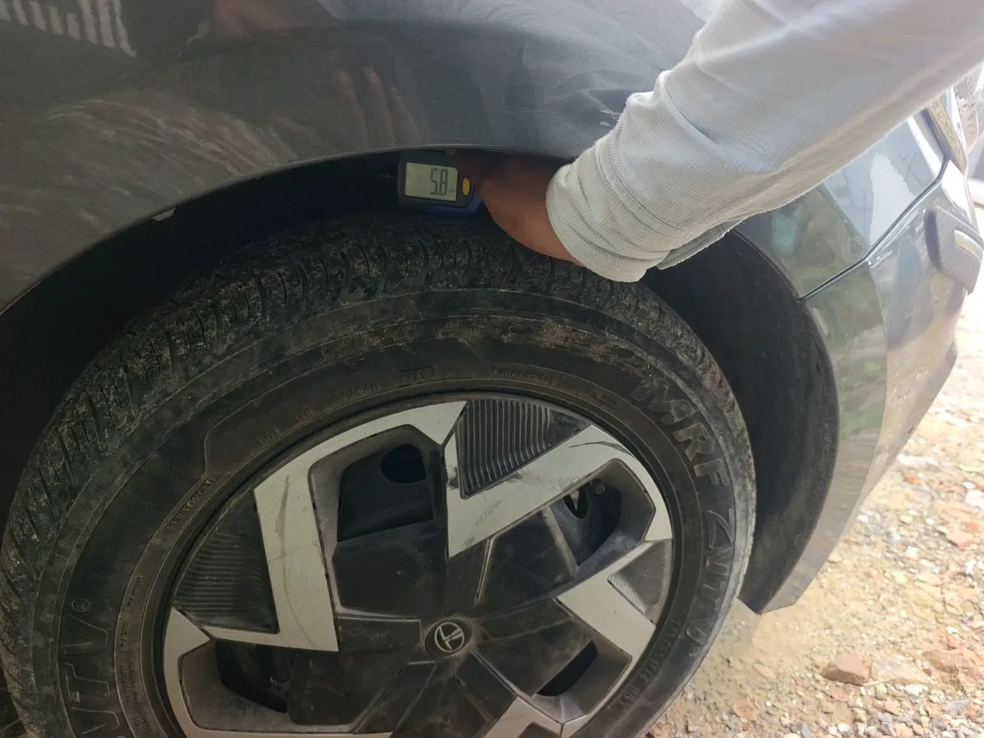 2025 Tata Tiago XM CNG, CNG, Manual, 25,072 km, tyre