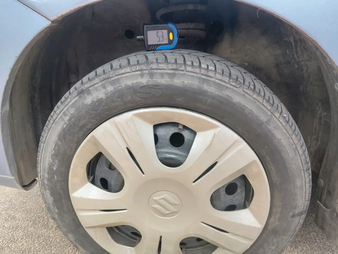 2012 Maruti Wagon R 1.0 VXI, Petrol, Manual, 70,017 km, tyre