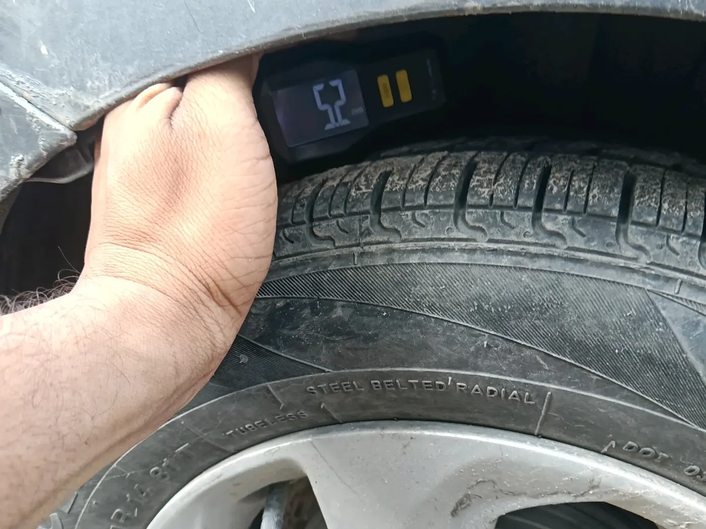 2018 Hyundai Xcent SX 1.2, CNG, Manual, 1,21,486 km, tyre