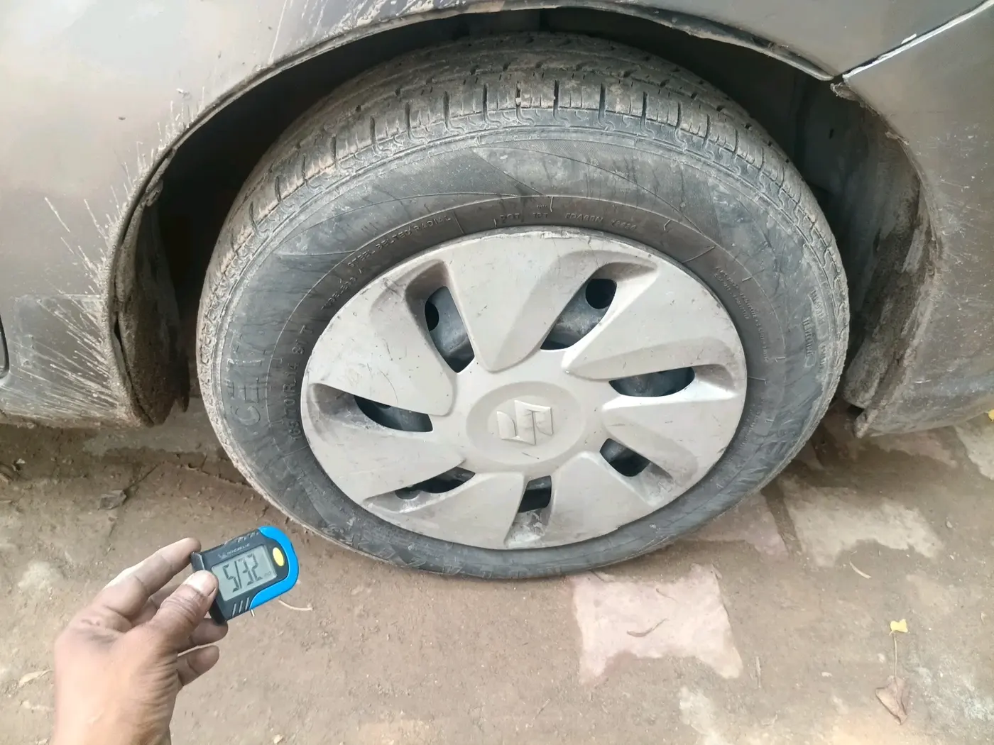 2018 Maruti Celerio ZXI, CNG, Manual, 92,667 km, tyre