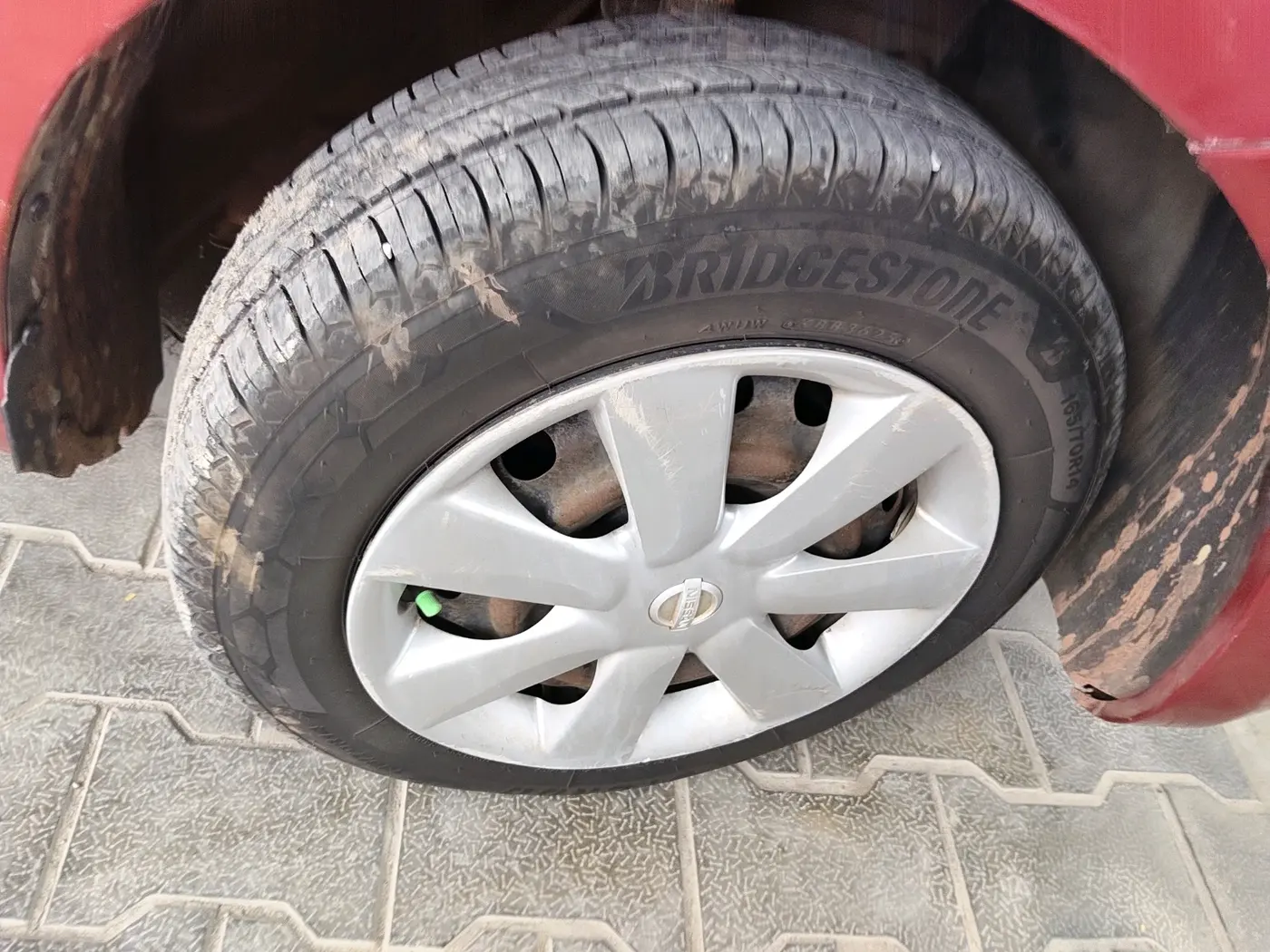 2012 Nissan Micra XV PETROL, Petrol, Manual, 1,16,735 km, tyre